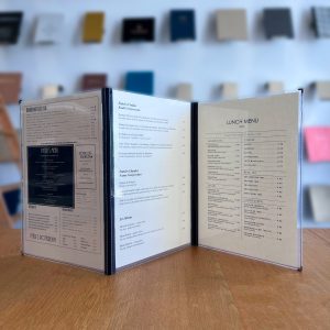 3-luik Transpa Menukaarten