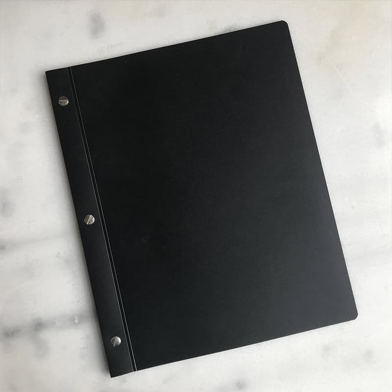 Polytop menukaarten zonder opdruk