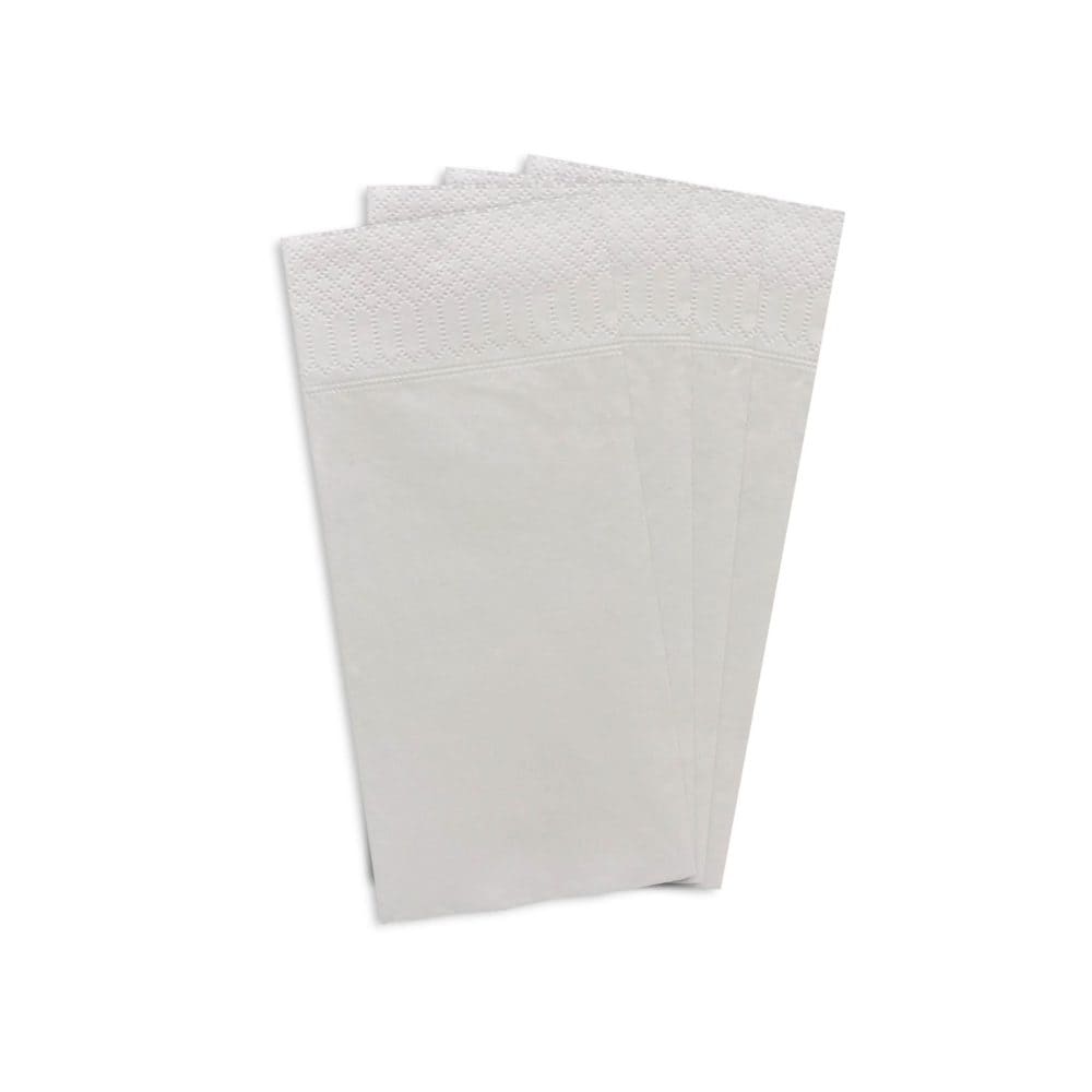 2-laags wit servet, onbedrukt - Afbeelding 2