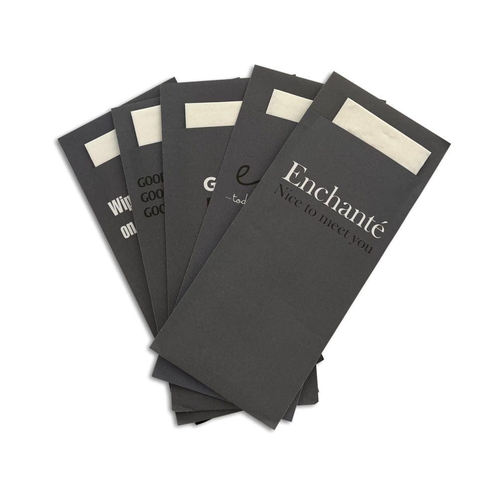 Bestekzakje met tekst CLASSIC