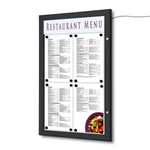 Menudisplay Outdoor bord 1/2/4xA4