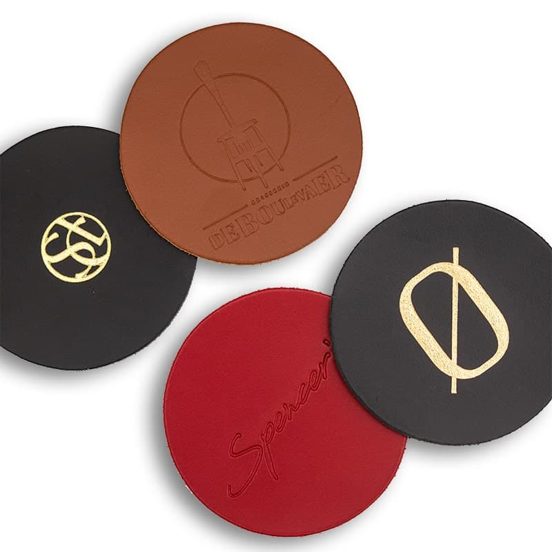 Leren onderzetter - Afbeelding 2