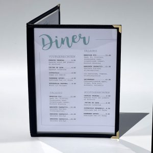 2-luik Amerikaanse menukaarten