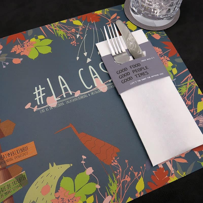 Papieren Placemats bedrukt