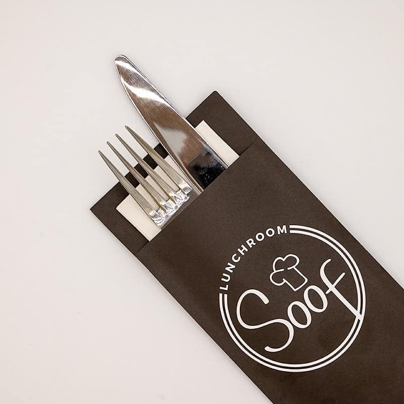 Classic bestekzakjes bedrukt