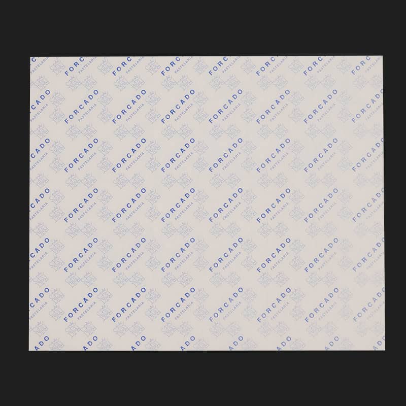 bedrukt vetvrij papier gebleekt