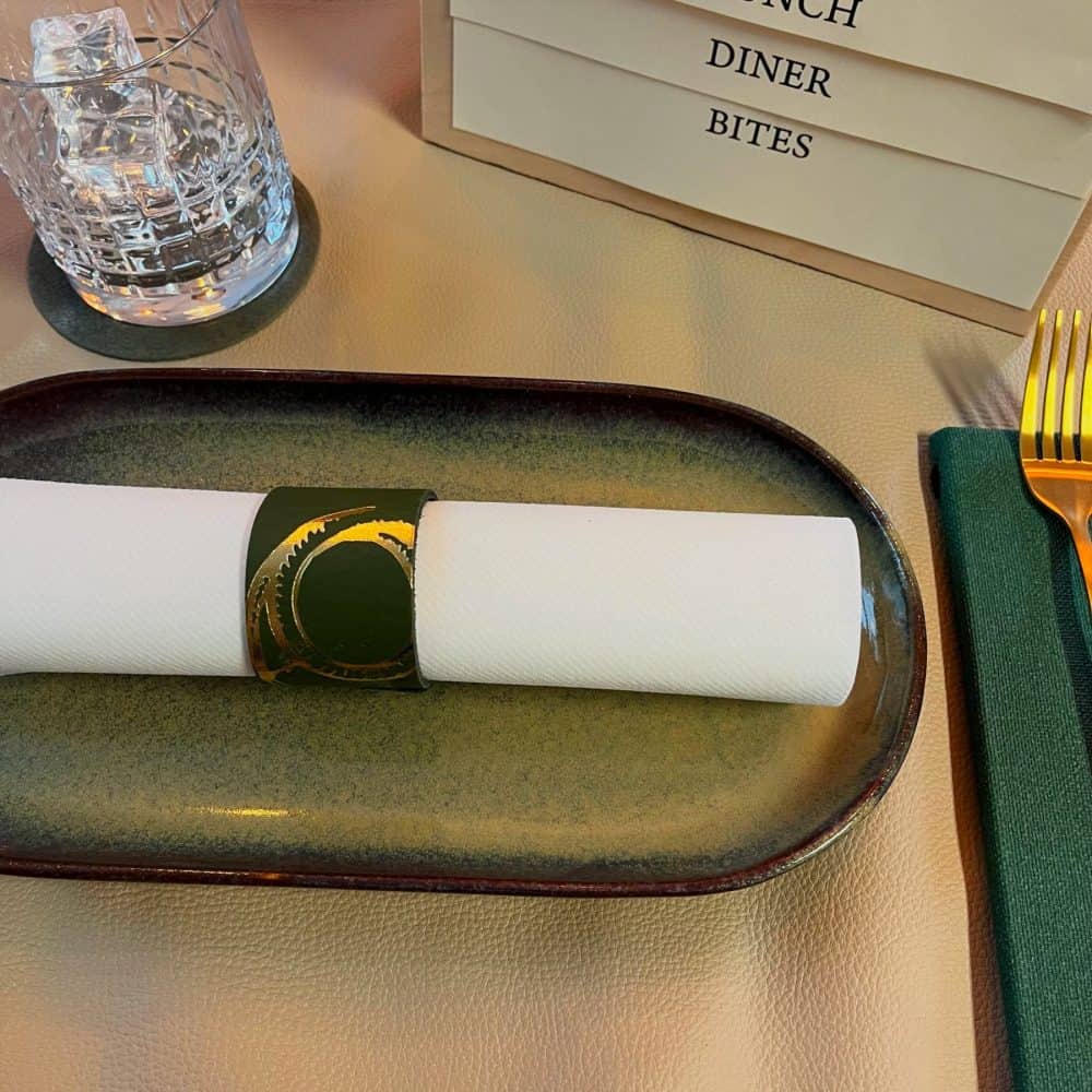 Leren servetring - Afbeelding 5